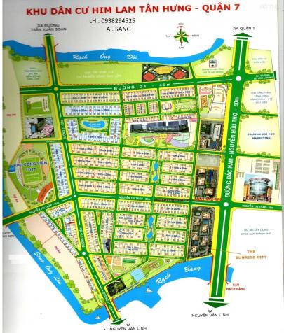 Bán nền 5 x 20m sau Nguyễn Thị Thập khu Him Lam, giá 128 tr/m2. LH: 0938294525 có TL 12693972