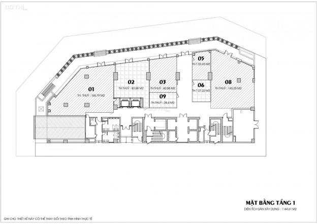 Bán lô sàn thương mại từ tầng 1 đến tầng 8 dự án TT quận Cầu Giấy, giá đợt 1, ký HĐ trực tiếp CĐT 12694075