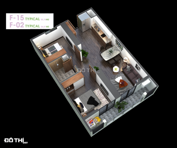 Bán căn nhà chung cư diện tích 55m2 (2PN) tại dự án An Bình Plaza Mỹ Đình, giá chỉ 1,2 tỷ/căn 12695339