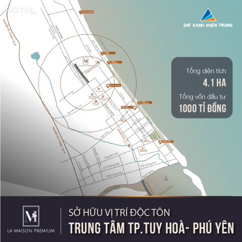 Đất Xanh Miền Trung bán GĐ1 dự án La Maison Premium - Mặt biển Tuy Hòa, Phú Yên. LH: 0989309679 12698130