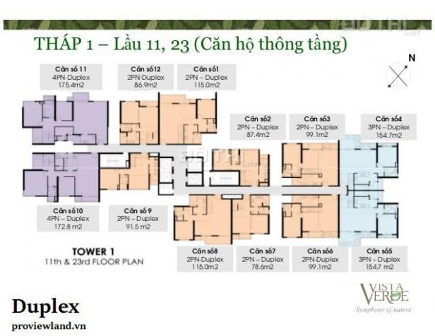 Căn Duplex Vista Verde 2 tầng cao cấp cần bán với 3PN 12701133