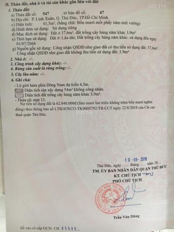 Bán nhà riêng tại đường 13, Phường Linh Xuân, Thủ Đức, Hồ Chí Minh, DT CN 41.5m2, giá 1.79 tỷ 12701796