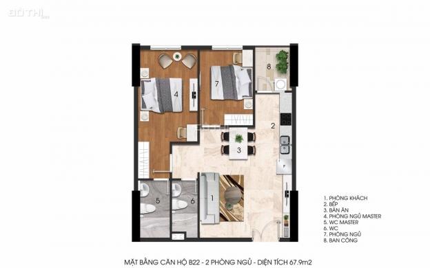 Bán căn hộ Citrine 73,2m2 - Giá 25,4 tr/m2 - Rẻ nhất khu vực Q9 - Nhận nhà cuối năm 2019 12709055