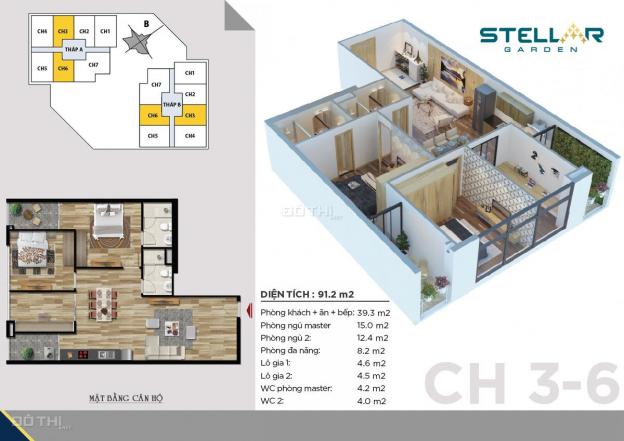 Bán suất ngoại giao căn 93.1 m2 tại Stellar 2.5 tỷ + trần 3.1m + Hành lang 2.9m, LH 0988.476.334 12710457