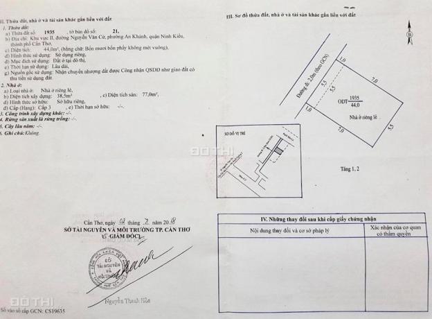 Bán nhà trệt, lầu mới đẹp hẻm nhánh Lộ Ngân Hàng - Đường Nguyễn Văn Cừ ND, P. An Khánh Q. Ninh Kiều 12716864