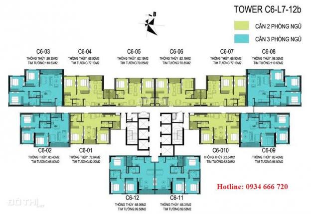 Bán căn hộ chung cư tại dự án Vinhomes D'Capitale, Cầu Giấy, Hà Nội, diện tích 82m2, giá 4.2 tỷ 12720073