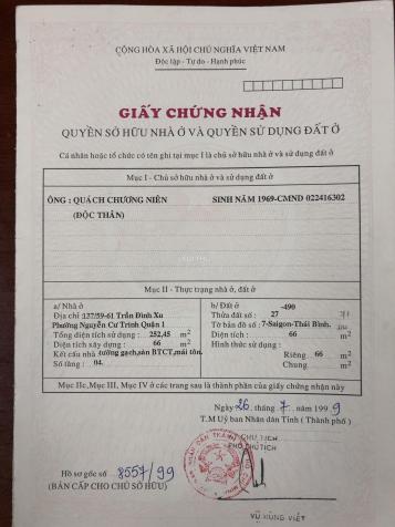 Bán nhà hẻm Trần Đình Xu, Nguyễn Cư Trinh, Q1, full NT, tiện cho thuê 12722821