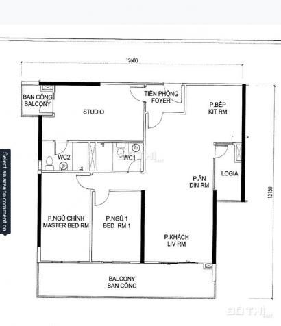 Bán căn hộ cao cấp 3 PN chìa khóa đôi 127.5 m2 chung cư The Two Gamuda Hoàng Mai. LH 093 1617 555 12723013