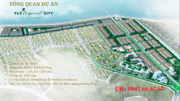 Shophouse FLC Tropical City Hạ Long ô góc vườn hoa mặt 4 tòa CC, giá gốc đợt 1, CK 4%, bao sang tên 12725191