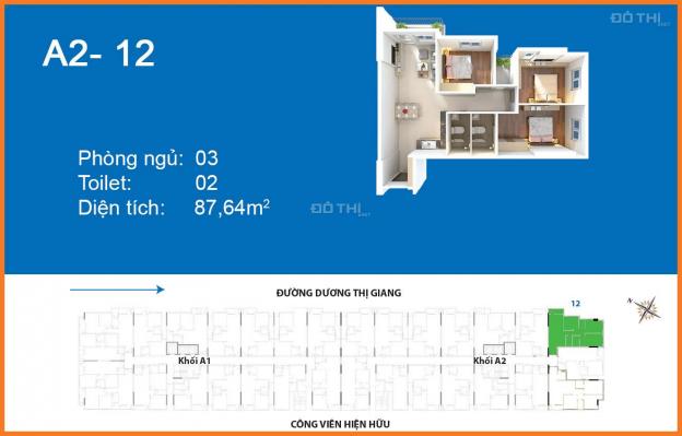 Bán căn hộ chung cư tại Depot Metro Tham Lương, Quận 12, Hồ Chí Minh, DT 87m2, giá 2.35 tỷ 12725827