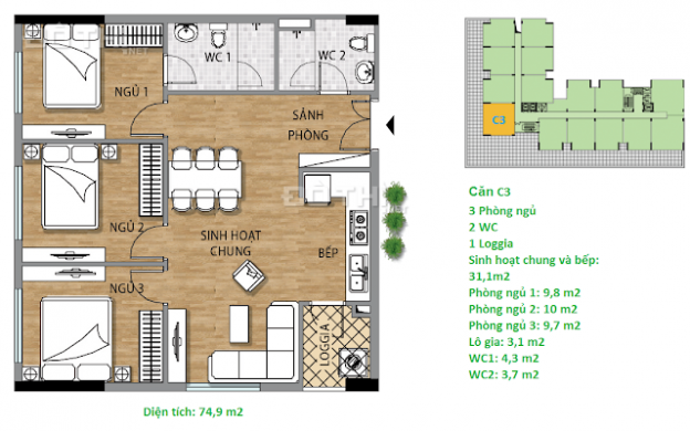 Chung cư Valencia Garden DT: 60-80m2, chỉ từ 1,5 tỷ/căn 2PN, nhận nhà ngay 12731235