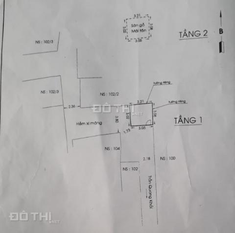 Nhà sát MT 3x4m, 1 lầu 102/1 Trần Quang Khải, SHR, chốt giá 1,12 tỷ - 0904.897.891 12732897