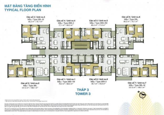Bán căn hộ chung cư 3PN, 121m2, tại dự án Palm Heights, Quận 2, LH 0903147772 12734755