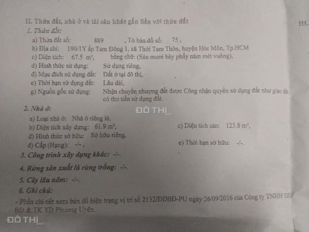 Cần bán nhà riêng gần ngã ba Bầu Hóc Môn, giá 3.5 tỷ đang cho thuê 8tr/th. Xem nhà LH 0937606849 12735999