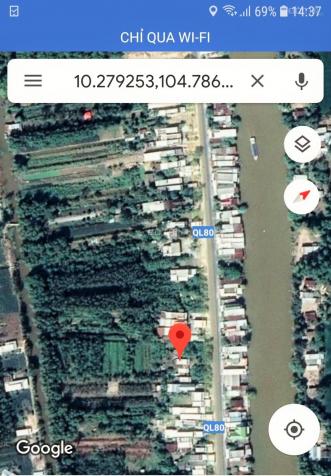 Bán đất mặt tiền QL 80, Hòn Đất, Kiên Giang, DT 10x130m, giá 800 triệu 12724454
