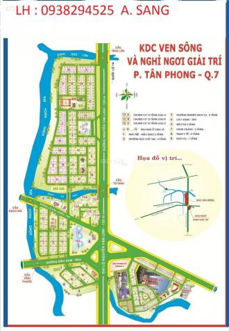 Bán đất nền dự án khu dân cư Ven Sông Sadeco, Quận 7, diện tích 90m2, giá 98 tr/m2. LH: 0938294525 12740386