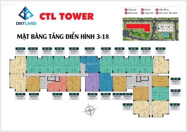 (Chủ đầu tư) suất nội bộ phòng KD. Căn hộ 71,01m2, 2 PN, 2 WC, 2 ban công, sổ lâu dài, NH cho vay 12749256