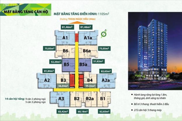 Chính chủ bán căn hộ B6 Res Green Tower 2pn, 2wc. Diện tích: 75,16m2, giá 2,95 tỷ, hướng Đông Bắc 12751412