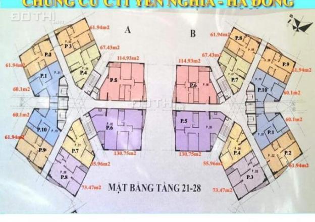 Chủ nhà bán gấp căn góc 61.94m2 tầng 20 tòa A dự án CT1 Yên Nghĩa với giá 12 tr/m2 12754227