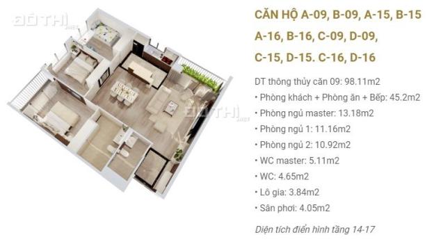 Bán căn hộ chung cư cao cấp Imperia Sky Garden tòa A, 3PN, 2WC, view sông Hồng, giá tốt nhất 12765387