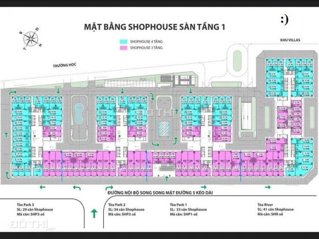 Bán shophouse thông tầng dự án Eurowindow đại lộ Trường Sa cầu Đông Trù 36 triệu/m2 12766789