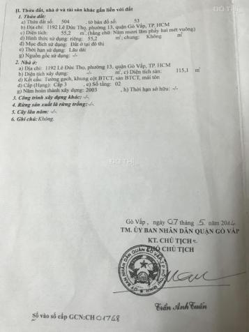 Bán nhà riêng tại Đường Lê Đức Thọ, Phường 13, Gò Vấp, Hồ Chí Minh diện tích 55m2, giá 7,5 tỷ 12771963