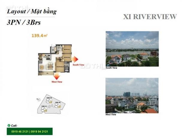 Bán căn hộ tại Xi Riverview Palace, 3PN, tầng thấp, 139m2 12774490