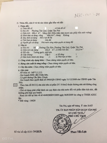 Tôi cần bán nhà mặt tiền đường Cầu Xéo, P. Tân Quý, Tân Phú. Khu sung, 12x45m, 4 tấm, giá 45 tỷ TL 12775130