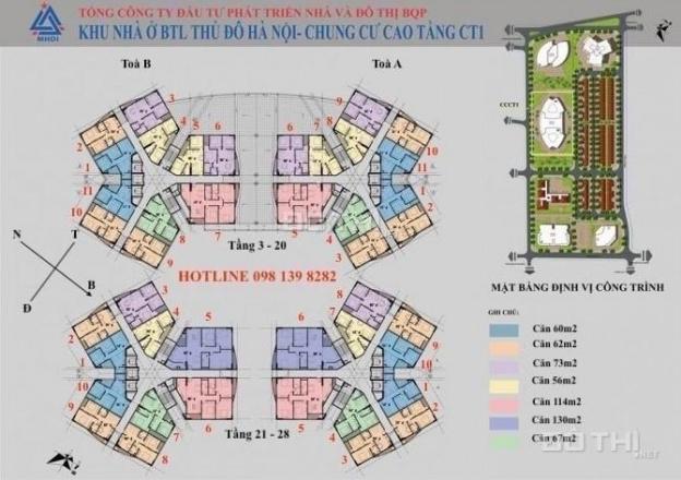 Chính chủ bán căn hộ giá rẻ dự án chung cư Bộ tư lệnh Thủ đô - CT1 Yên Nghĩa. LH: 085 792 7682 12776208