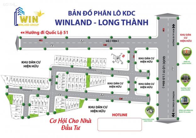 Mở bán 70 nền đất đã có sổ hồng riêng mặt tiền QL51, gần sân bay quốc tế Long Thành, Đồng Nai 12783155