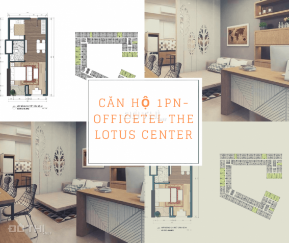 Bán căn hộ 1 phòng ngủ, 46m2 Officetel The Lotus Center- LH 0947335836 12788703