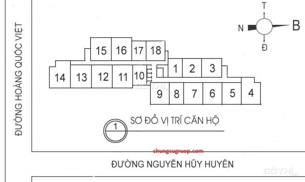 (0985764006 - Chị Hoàn) cần bán CC 60 Hoàng Quốc Việt, (T1806 - 100m2), giá 29tr/m2. Bao tên, có sổ 12791444