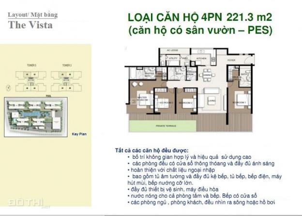 Căn hộ 4 phòng ngủ tại The Vista An Phú, cần bán tầng G 12792282