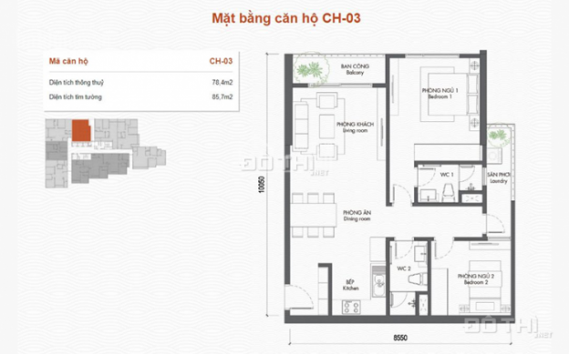 Bán gấp căn hộ trung tâm Q. Long Biên, 3PN, 109m2, giá từ 3.5 view sông Hồng lộng gió 12792703