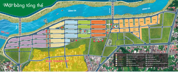 Bán đất nền dự án tại dự án khu đô thị mới Nam Sông Cái, Diên Khánh, mặt đường rộng 16m. DT 150m2 12807103