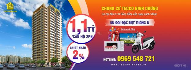 Bán căn hộ Tecco Tower Bình Dương, Dĩ An, tặng 3 chỉ vàng, diện tích 56m2, giá 18 triệu/m2 12815082