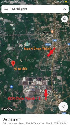 Đất thị trấn Chơn Thành, Bình Phước, gần ngã 4 Chơn Thành, 340m2, giá chỉ 270tr, sổ hồng riêng 12815722