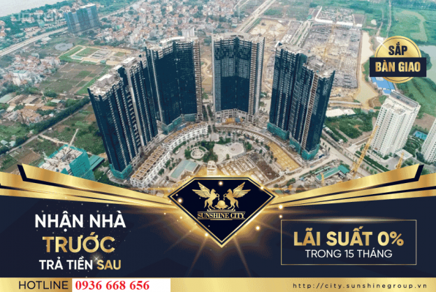 Bán căn hộ Sunshine City Ciputra suất ngoại giao, giá 3 tỷ, ký hợp đồng với CĐT 12816934