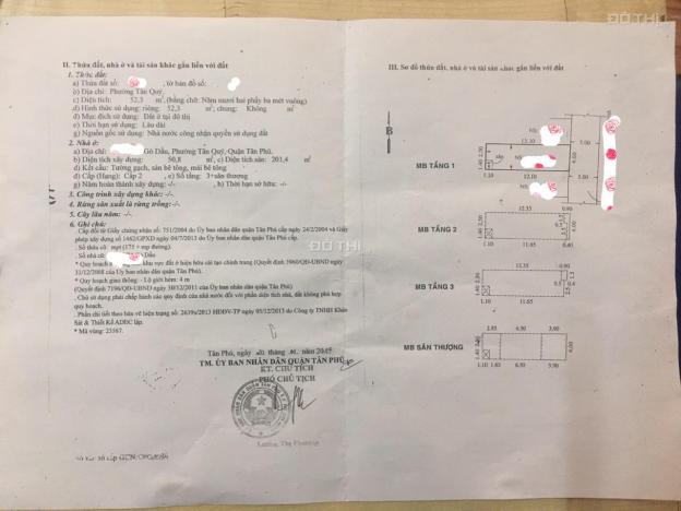 Bán nhà đẹp đường Gò Dầu, Tân Phú, hẻm 5m, DT 4x13m. 1 trệt 2 lầu ST, giá 5,4 tỷ TL 12819686