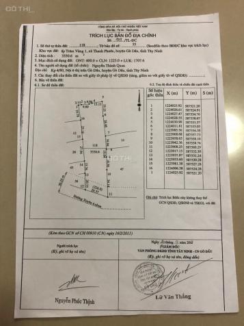 Chủ cần tiền cho con đi du học bán gấp lô mặt tiền Quốc lộ 22, DT 30x100m, thổ cư 400m2, giá 13 tỷ 12821398