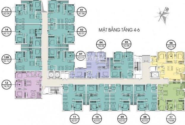 Bán căn hộ tại KĐT Việt Hưng thiết kế 2PN ban công ĐN. Nhận nhà ở ngay, vay NH 0% LS, CK 5% GTCH 12827446