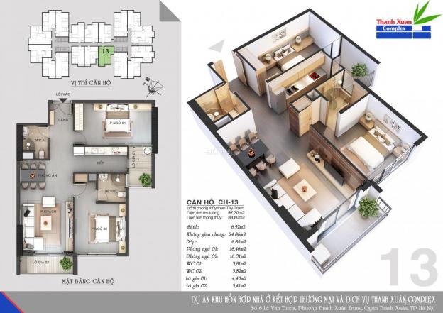 Chung cư Thanh Xuân Complex 24T3 Hapulico, bảng hàng CĐT, đóng 50% nhận nhà ở ngay full nội thất 12827822