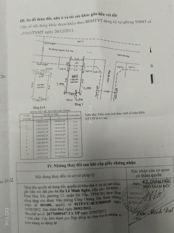 Cần bán nhà Lâm Thị Hố, quận 12, 5mx13m, 1 trệt, 2 lầu, đường 6m thông 12792582