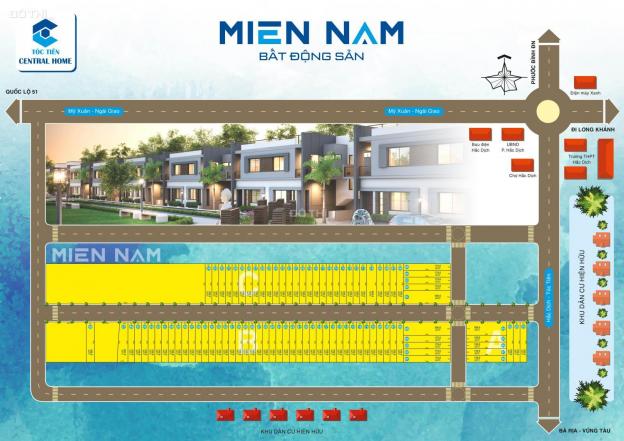 Đất thổ cư trung tâm thị xã Phú Mỹ chỉ 450 triệu/nền 150m2 SHR, mặt tiền đường nhựa 6m 12829246