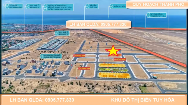 Cần bán lô đất 100m2 mặt tiền đường 42 Phan Chu Trinh, Tuy Hòa, Phú Yên giá rẻ hơn 200 tr 12769743
