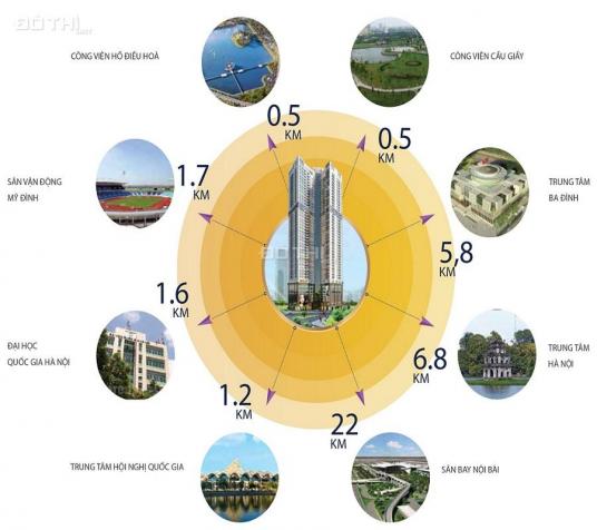 Bán căn hộ chung cư tại dự án Golden Park Tower, Cầu Giấy, Hà Nội, DT 100.1m2, giá 42 triệu/m2 12838743