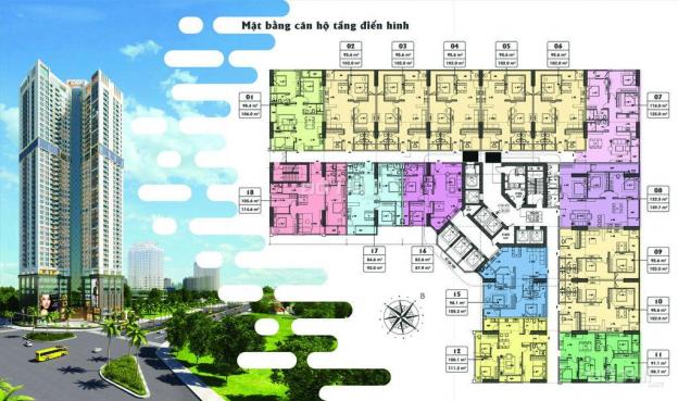 Bán căn hộ chung cư tại dự án Golden Park Tower, Cầu Giấy, Hà Nội, DT 100.1m2, giá 42 tr/m2 12838752