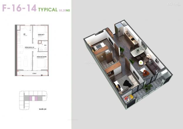 Cần bán căn hộ chung cư 55m2 (2PN) đẹp nhất tại dự án An Bình Plaza. LH Mr Lượng 0858655268 12839980