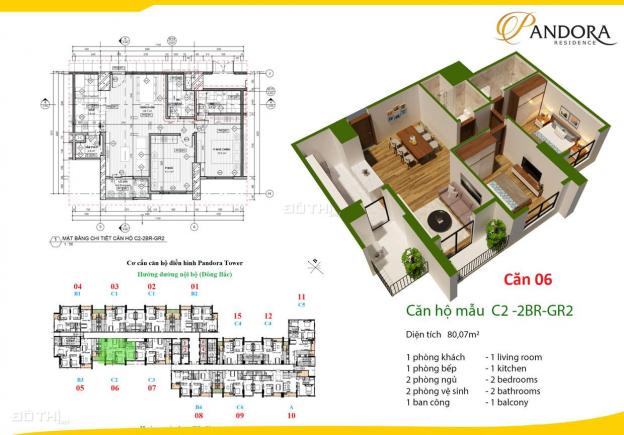 Mở bán chung cư Pandora Thanh Xuân 78 - 140m2, 2 - 3 PN, CK ngay 2% - 5%, 100% căn hộ hướng sáng 12842737