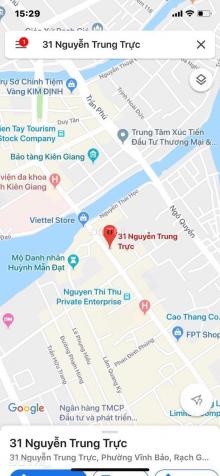 Cho thuê nhà mặt tiền đường Nguyễn Trung Trực, 1 lầu, Rạch Giá, Kiên Giang, DT: 10,3x30m 12843748